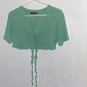 SHEIN front tie crop top bundle